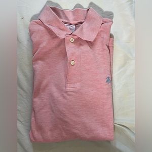 Brooks Brothers Gooden Fleece Polo in Light Pink Size S